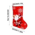 thumbnail image 3 of Xihbxyly Calcetines Navideños con Diseños de Papá Noel y Muñeco de Nieve. Anilla Resistente para Colgar. Ideal para Dulces, Pequeños Regalos, Decoración Festiva, para Pared o Árbol. Tamaño: 40 X 30 X, 3 of 3
