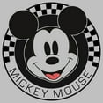 thumbnail image 2 of Women's Mickey & Friends Checkered Mickey Mouse Portrait  Graphic Tee Athletic Heather 2X Large, 2 of 4
