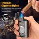 thumbnail image 3 of Encendedor de cigarros SEMKONT Triple Jet Flame con cortador recargable, 3 of 6
