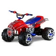 thumbnail image 1 of Kid Trax Marvel Spiderman Toddler ATV Ride On Toy, 12 Volt Battery, 3-7 Years, Max Rider Weight 88 lbs, LED Head Lights, Spider-Man Blue, 1 of 5