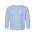 thumbnail image 6 of Toddler Cotton Long Sleeve Basic Tee Shirt, LIGHT BLUE, 3T, 6 of 8
