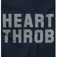 thumbnail image 2 of Heartthrob Funny Handsome Single Love Men's Graphic T Shirt Tees Brisco Brands S, 2 of 5