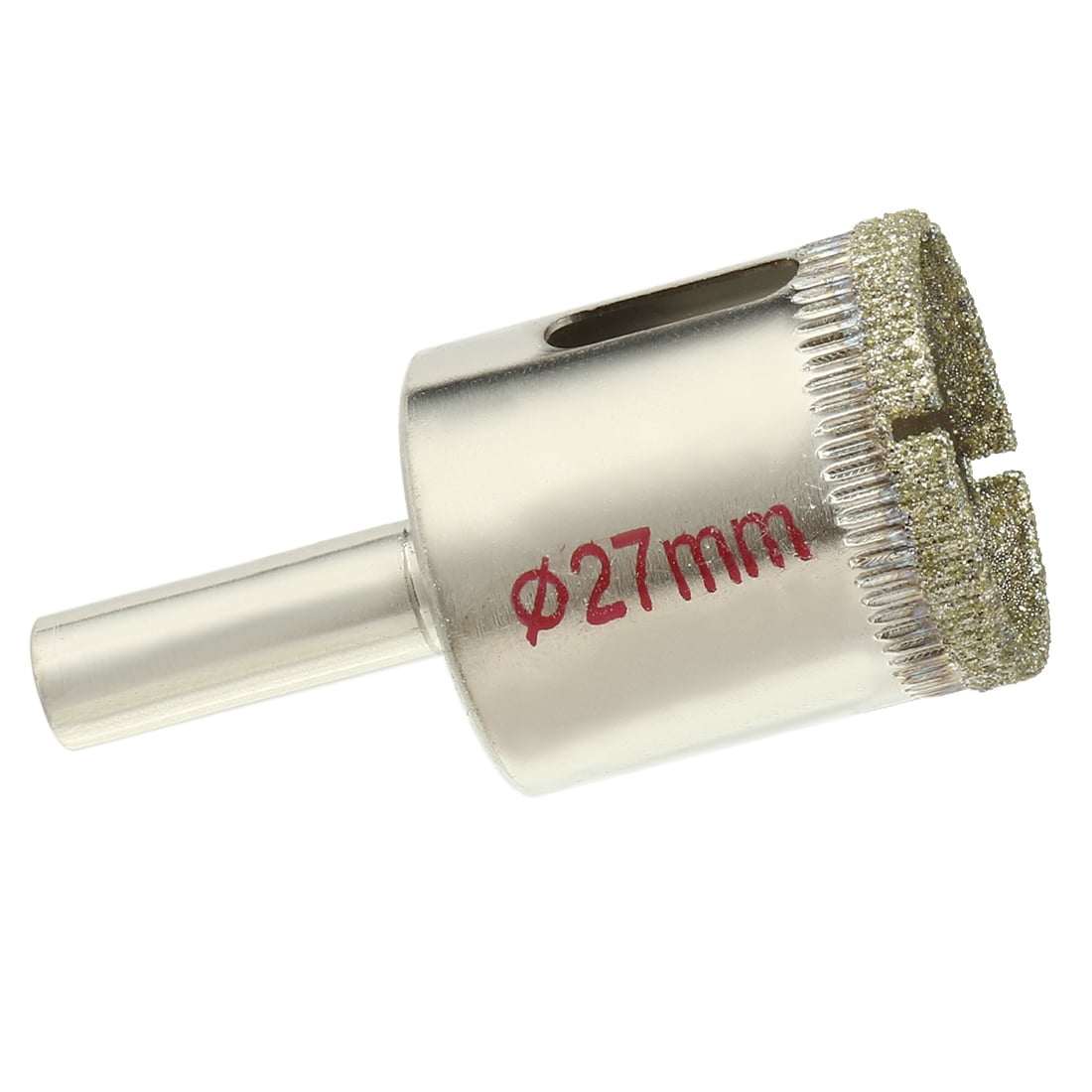 2Pcs 27mm Diamond Particles Coating Tip Hole Saw Drill Bit for Glass