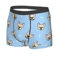 thumbnail image 2 of Balery Cute French Bulldog Men's Boxer Briefs, Soft and Breathable Cotton Underwear with nylon Waistband-Medium, 2 of 9