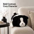 thumbnail image 5 of Black and White Stuffed Animal Plush Toy, Realistic Soft Sleep Aid Comfort Companion for Stress Relief, Cuddly Decor for Bed, Couch, 5 of 6