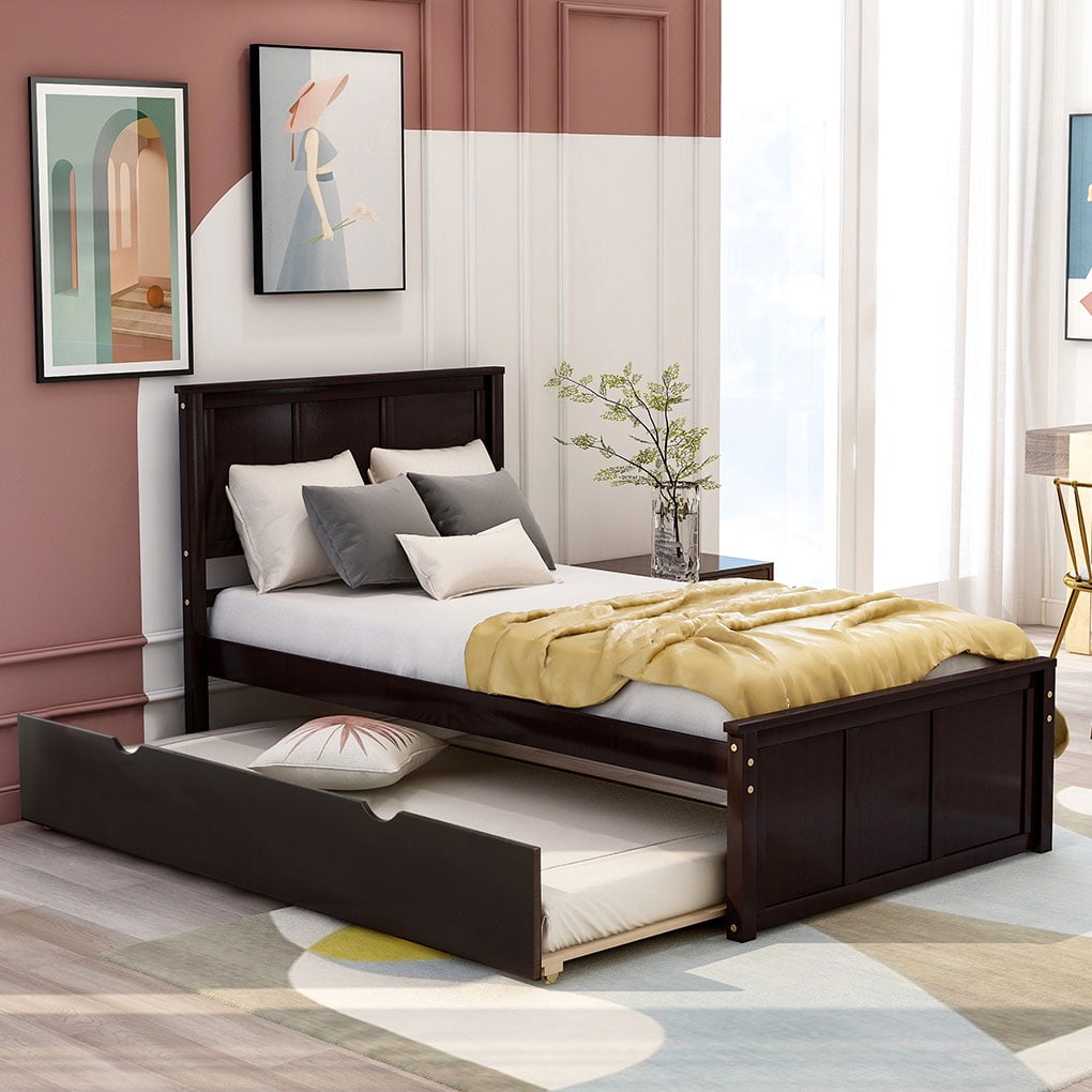 twin bed with pull out bed