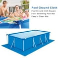 thumbnail image 5 of Luniquz Rectangular Pool Ground Cloth for 8ft to 16ft Above Ground Pools Inflatable Swimming Pools Dog Pools，Waterproof PE Swimming Pool Liner Pad ，Prevents Punctures Pool, 5 of 7