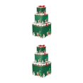 thumbnail image 3 of Bearachild Cajas de regalo de Navidad para niños, 3 uds., cajas de papel para vacaciones al aire libre, organizadores de dulces decorativos, Verde S 2piezas, 3 of 6