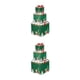 thumbnail image 1 of Yuarrent Cajas de regalo de Navidad para niños, 3 uds., cajas de papel para vacaciones al aire libre, organizadores de dulces decorativos, Verde S 2piezas, 1 of 6