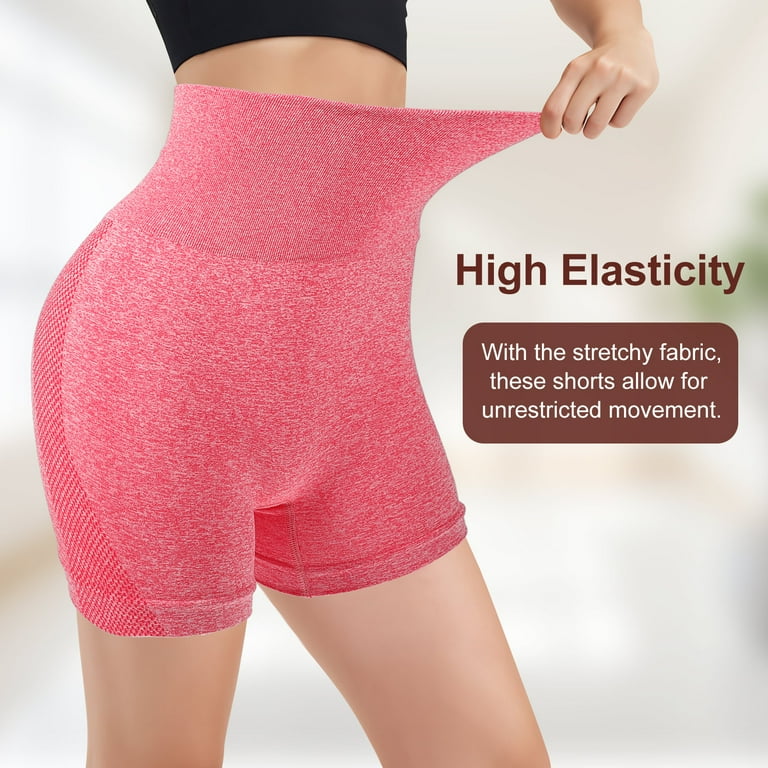 Women's High Waisted Yoga Shorts Thin Soft Gym Jogger Yoga