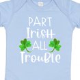 thumbnail image 4 of Inktastic Part Irish All Trouble St. Patrick's Day with Green Clovers Boys or Girls Baby Bodysuit, 4 of 5