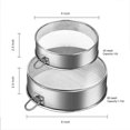 thumbnail image 2 of Tamiz de harina, tamiz fino de cocina, juego de malla, colador de acero inoxidable de 15/20 cm, 2 of 5