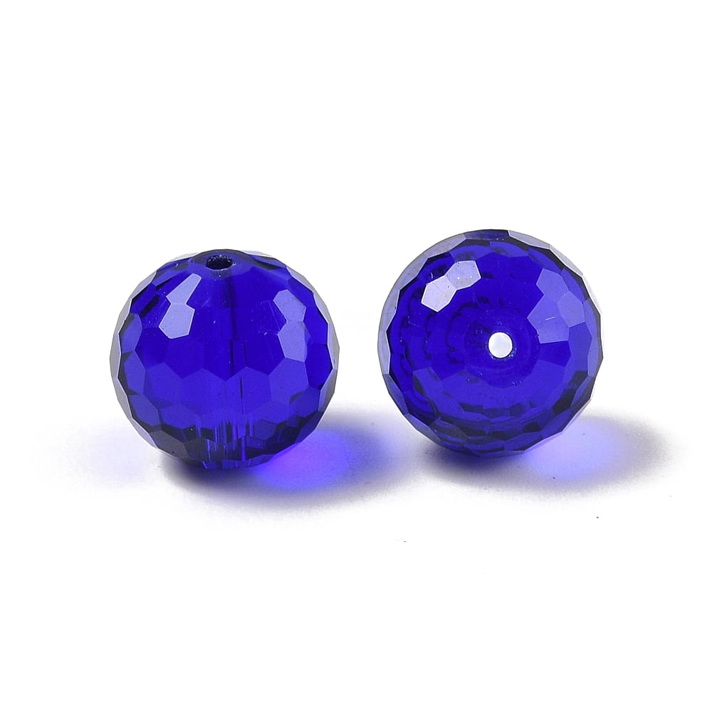 Glass K9 Glass Imitation Austrian Crystal Beads Faceted(128 Facets) Round Mixed Color 12mm Hole: 2mm
