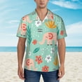 thumbnail image 2 of Disketp Hawaiian Shirts For Men,Elephant And Flowers Print Mens Casual Short Sleeve Button Down Shirts Beach Shirt, 2 of 7