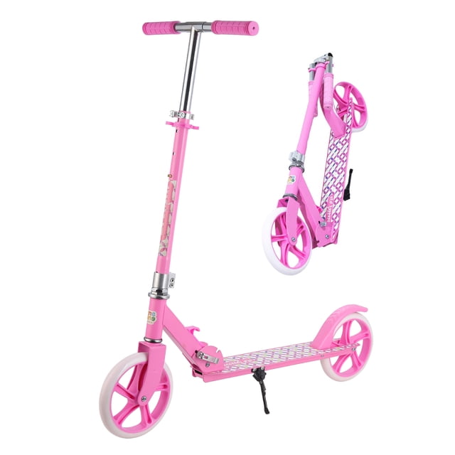 Scooter Patin del Diablo Plegable y Ajustable Para Jovenes y Adultos, Patín del Diablo con Manubrio Ajustable, 2 Ruedas