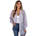 thumbnail image 1 of Txlixc Chaqueta de baño para mujeres, cardigan suizo de manga larga Txlixc moda, 1 of 9