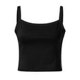 thumbnail image 4 of CAIXIA Ribbed Tank Tops for Women High Neck Casual Sleeveless Sweaters Ribbed Knit Double Lined Workout Tops Slim Fit Camisoles for Women Casual Summer Clothes 2026,Black, 4 of 6