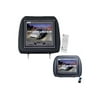 PYLE PLD7HB - DVD player with LCD monitor / LCD monitor - display - 7" - headrest integrated