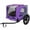 Purple1 + Steel, variant on Pet Bike Trailer for Small & Medium Dogs - Foldable Bicycle Cart with Quick-Release Wheels, Non-Slip Floor & Safety Leash for Cycling Adventures