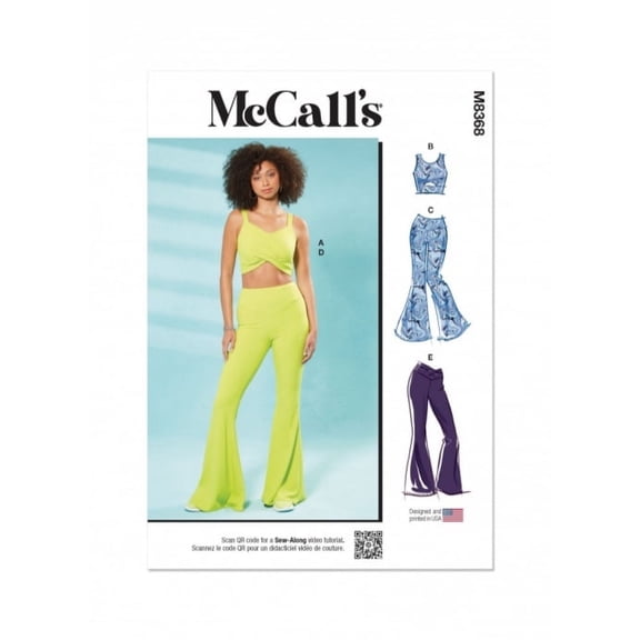 McCalls Sewing Pattern 8368 Women A (XS-S-M-L-XL)