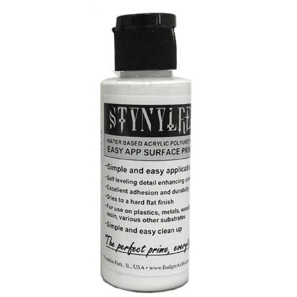 Badger AirBrush SNR201 Stynylrez Water Based Acrylic Polyurethane Surface Primer, 2Ounce