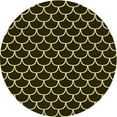 thumbnail image 1 of Ahgly Company Machine Washable Indoor Round Transitional Midnight Gray Area Rugs, 5' Round, 1 of 7