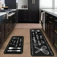 thumbnail image 2 of 2Pcs Kitchen Rugs Set of 2 Floor Mats for Cooking Non Slip Waterproof Standing Kitchen Runner Mats 17\u201dx30\u201d+17\u201dx47\u201d, 2 of 6