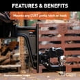 thumbnail image 4 of Curt 48348 2.5 Inch Receiver 4 Hole Pintle Mount Trailer Hitch Mounting Plate, 4 of 4