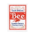 thumbnail image 2 of Bee Cartes à Jouer Jumbo Index pour Adultes - Couleurs Bleues et Rouges / Revêtement en Plastique avec Fini Cambric pour un Jeu et une Utilisation Accrus - Cartes à Jouer, 2 of 5
