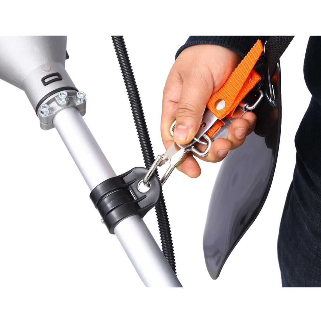 52CC Gas Powered Weed Wacker - 3-in-1 Multifunction String Trimmer with 8" Attachments, 10" Metal 3T Blade, Rubber Handle, Shoulder Strap Included for Yard & Garden, EPA Compliant