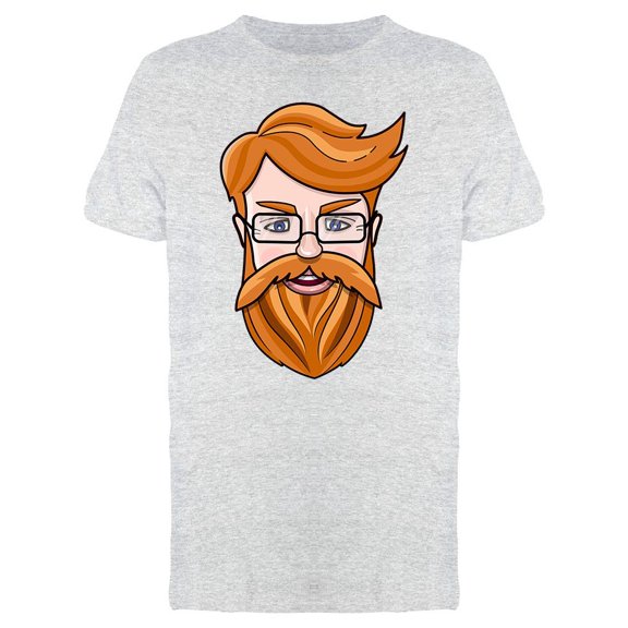 Red Hair Man's Face T-Shirt Men -Image by Shutterstock, Male 3X-Large