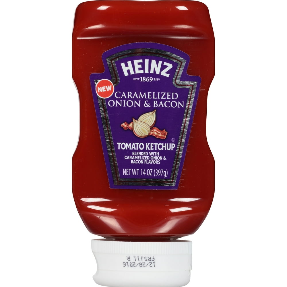 Heinz Caramelized Onion & Bacon Tomato Ketchup 14 oz Bottle Walmart