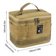 thumbnail image 2 of Bolsa de picnic portátil con asa de gran capacidad para viajes de picnic en la playa, viaje por carretera, 2 of 6