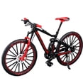 thumbnail image 1 of Miniature Bicycle Model Toy Alloy Plastic Downhill Mountain Bike Toys Gifts for Boys Black-red, 1 of 5