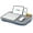 Grayish Blue, variant on HUANG Lap Desk, Portable Laptop Stand with Washable Cushion, Device Ledge & Phone Holder, Black
