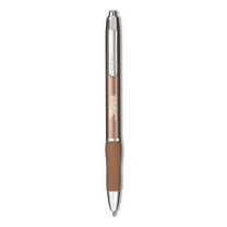 Premium Metal Barrel Pen Medium 0.7 mm, Black Ink, Champagne Barrel, Dozen