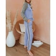 thumbnail image 3 of Ekouaer Women's Pajama Set Long Sleeve PJs 2 Piece Lounge Set Pullover Sleepwear Sweatshirt and Long Pants With Pockets, 3 of 5