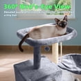 thumbnail image 5 of TWDEPART 3-Level 35" Cat Tree with Cat Condo & Hammock, Gray, 5 of 7