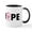 White/Black Inside, variant on CafePress - Breast Cancer Hope Mug - 11 oz Ceramic Mug - Novelty Coffee Tea Cup