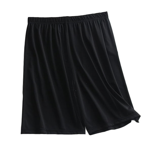 Lopecy-Sta Summer Shorts for Men Summer Home Wear Soft Solid Color Pajama Shorts for Men Sleeping Pants Loose Shorts Pajamas Shorts