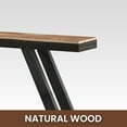 thumbnail image 4 of Easy4Home 60" A-Frame Rustic Wood Console Table Hand-Made, Black, 4 of 7