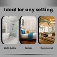 thumbnail image 5 of Toilet Paper Holder Spring Rod – Adjustable 3.75–6.5 Inch Replacement Roller Spindle for Bathroom Tissue Dispensers – Spring-Loaded Bar – 2 White + 1 Chrome – Pack of 3, 5 of 7