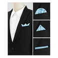 thumbnail image 4 of INSPIRE CHIC Men's Pocket Squares Solid Color Handkerchiefs for Wedding Party Sky Blue, 4 of 4