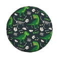 thumbnail image 2 of Gaeub Dinosaur and Bone 14-17in Tire Cover, Spare Tire Cover, for Camper Caravan, Trailer, Car, Truck, SUV, Jeep - 14 inch, 2 of 9
