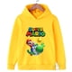 thumbnail image 4 of Ropa infantil con estampado creativo de Super Mario, sudadera informal de calle para hermano, sudadera deportiva para exteriores, sudadera con capucha para hermano de 3 a 14 años, 4 of 5