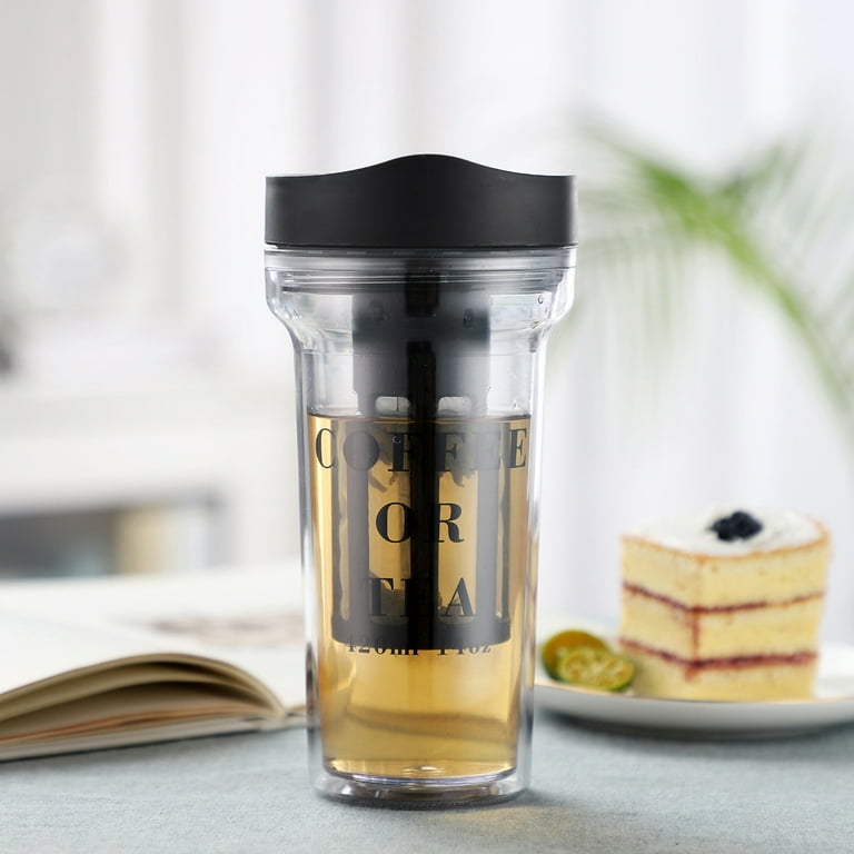Cold Brew Cup Portable Cold Brew Coffee Maker Cold Brew Coffee Tea Airtight  Bottle Iced Coffee Cup with Lid Stainless Steel Filter Reusable Cold Brew