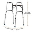 thumbnail image 5 of KFFKFF Folding Walker Aluminum Mobility Walker with Eight-Stage Height Modification and Robust Handles, Featherweight Aluminum Ambulatory Aid for Seniors and Disabled, Supports up to 350 lbs, 5 of 9