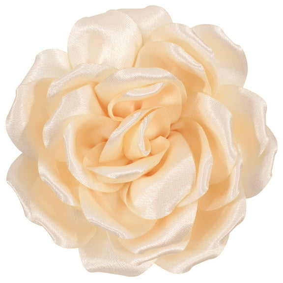 Merdia Rose Flower Brooches and Pins for Women Elegant Flower Pins | Flower Hair Clips for Women | Flower Brooches for Women Dress | Hair Accessories for Women | Rose Brooch Pin Hat Pins Beige
