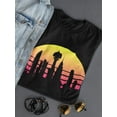 thumbnail image 3 of Futuristic City In Retro Style T-Shirt Women -Image by Shutterstock, Female x-Large, 3 of 4