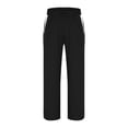 thumbnail image 5 of Stamzod Sweatpants for Men Fashion Strip Patchwork Elastic Waist Drawstring Track Pants Men Casual Loose Joggers for Men with Pocket Black B XXL, 5 of 7